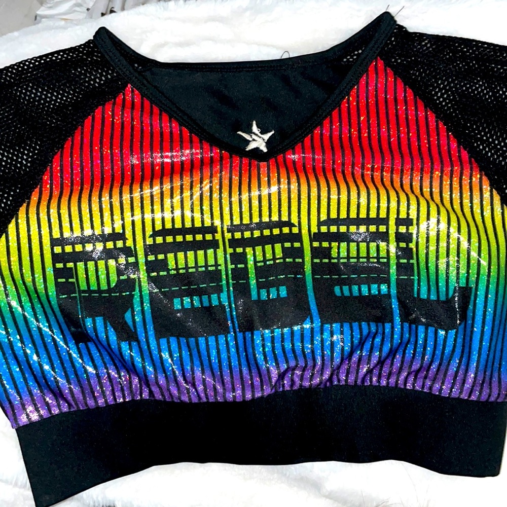 Adult small rebel athletic sports bra
